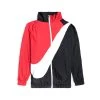 Nike Women's Sportswear Swoosh Jacket Red White Black