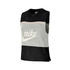 Nike Women's Sportswear Varsity Tank Black Gray