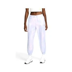 Nike Women's Loose Fit Light Blue Tie Die Woven Pants